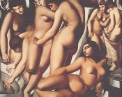 Women Bathing - 塔梅拉·德·莱姆皮卡